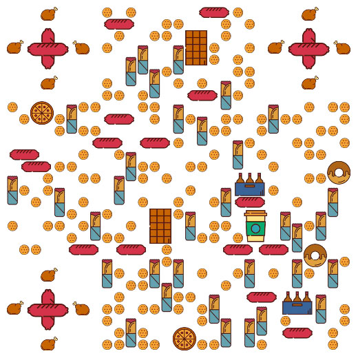 美食二维码图片
